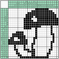 Японский кроссворд №19: Грибы
 Сетка кроссворда: 26х26
