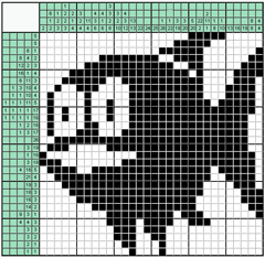 Японский кроссворд №23: Рыба
 Сетка кроссворда: 30х30
