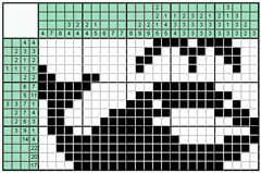 Японский кроссворд №7: Кит
 Сетка кроссворда: 25х15
