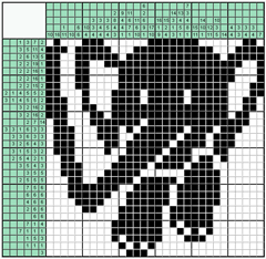 Японский кроссворд №9: Слоненок
 Сетка кроссворда: 30х30
