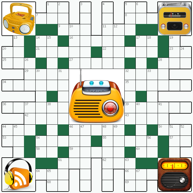 Распечатать бесплатно классический Кроссворд №118: РАДИО