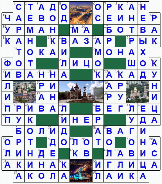 Ответы на классический онлайн Кроссворд №176: САРАТОВ