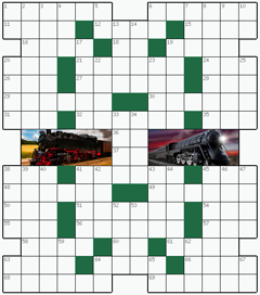Кроссворд №179: ПАРОВОЗ
 Сетка кроссворда: 14х16
