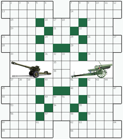 Кроссворд №184: ГАУБИЦА
 Сетка кроссворда: 14х16
