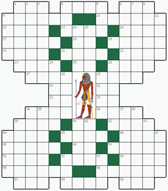 Кроссворд №198: ФАРАОН
 Сетка кроссворда: 14х16
