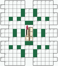 Кроссворд №242: ПОМАДА
 Сетка кроссворда: 14х16
