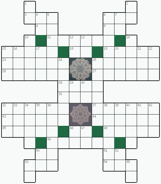 Распечатать бесплатно классический Кроссворд №245: Кружева