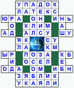 Ответы на классический онлайн Кроссворд №119: ЗЕМЛЯ