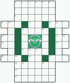 Распечатать бесплатно классический Кроссворд №148: МАЗДА
