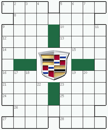 Распечатать бесплатно классический Кроссворд №227: КАДИЛАК