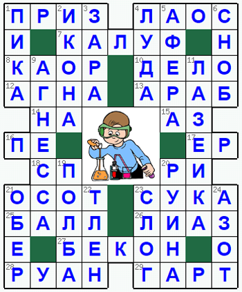 Ответы на классический онлайн Кроссворд №234: АЛХИМИК