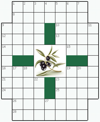 Распечатать бесплатно классический Кроссворд №236: ОЛИВА