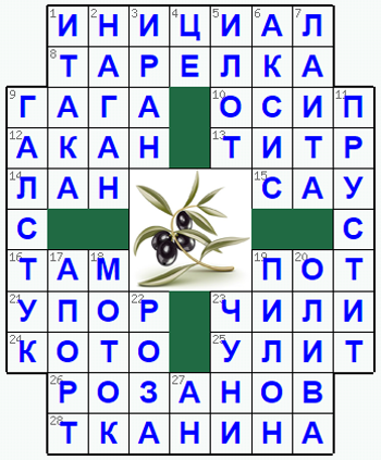 Ответы на классический онлайн Кроссворд №236: ОЛИВА