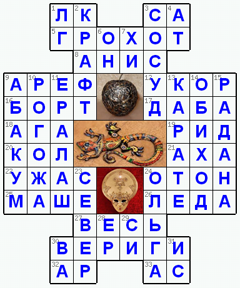 Ответы на классический онлайн Кроссворд №25: Папье-маше