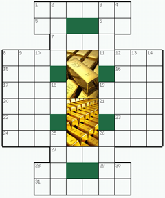 Решать онлайн Кроссворд №34: ЗОЛОТО
