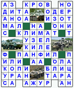 Ответы на классический онлайн Кроссворд №97: БТР