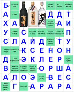 Ответы на скандинавский онлайн Сканворд №165: БАХУС