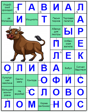 Ответы на скандинавский онлайн Сканворд №223: ПЛАФОН