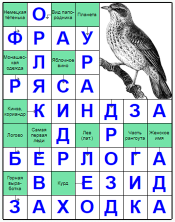 Ответы на скандинавский онлайн Сканворд №235: БЕРЛОГА