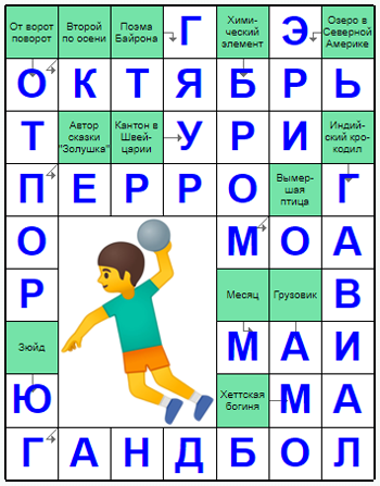 Ответы на скандинавский онлайн Сканворд №238: ОКТЯБРЬ