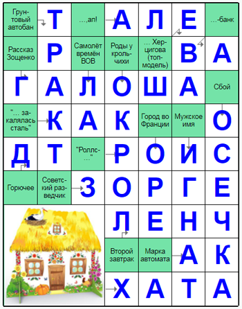 Ответы на скандинавский онлайн Сканворд №249: ХАТА