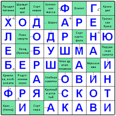 Ответы на скандинавский онлайн Сканворд №41: АКАВИ