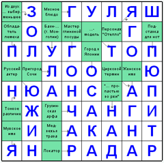 Ответы на скандинавский онлайн Сканворд №44: ГОНЧАР