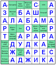 Ответы на скандинавский онлайн сканворд