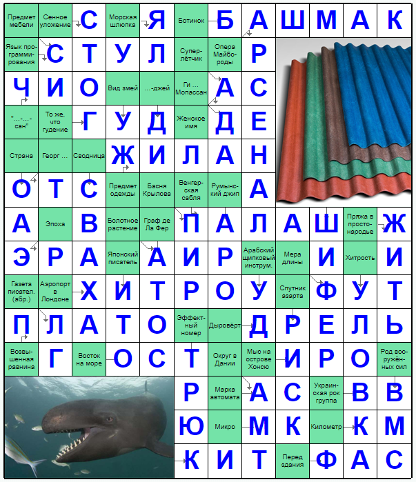 Ответы на скандинавский онлайн Сканворд №188: ХИТРОУ