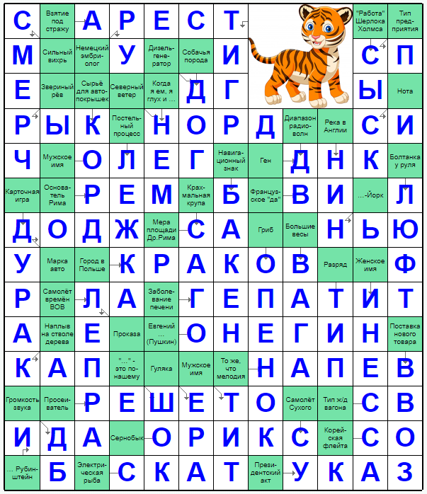 Ответы на скандинавский онлайн Сканворд №202: УКАЗ