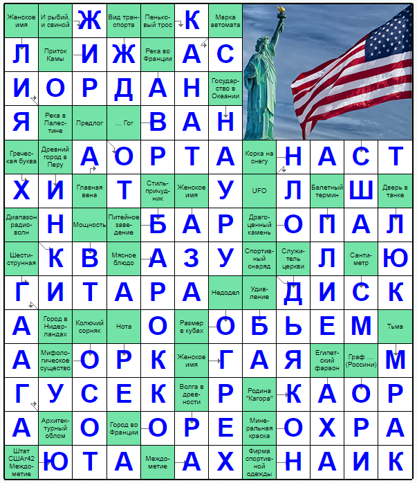 Ответы на скандинавский онлайн Сканворд №259: БАРОККО