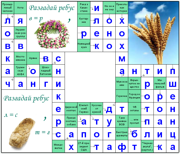 Ответы на скандинавский онлайн Сканворд №95: Сникерс