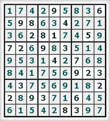 Ответы на онлайн Судоку №131 'Cadillac'