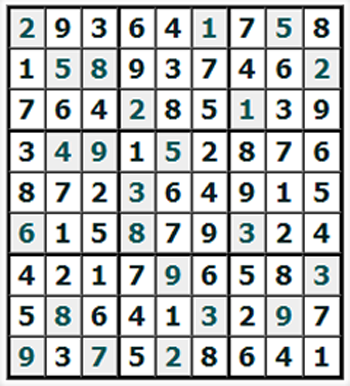Ответы на онлайн Судоку №575 'Осло'