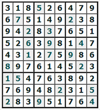 Ответы на онлайн Судоку №620 'Пхеньян'
