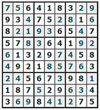 Ответы на онлайн Судоку №678 'Турция'