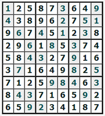 Ответы на онлайн Судоку №679 'Анкара'