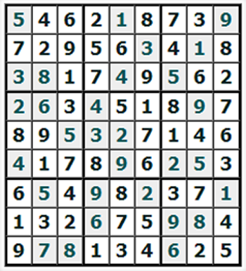Ответы на онлайн Судоку №689 'Паликир'