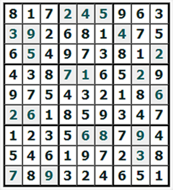 Ответы на онлайн Судоку №735 'Барракуда'