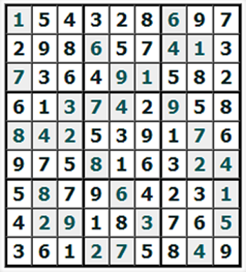 Ответы на онлайн Судоку №739 'Волна'