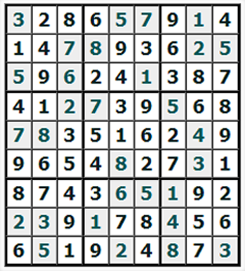 Ответы на онлайн Судоку №769 'Пескарь'