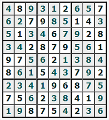 Ответы на онлайн Судоку №777 'Сазан'