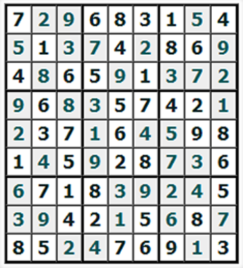 Ответы на онлайн Судоку №858 'Клыкатка'