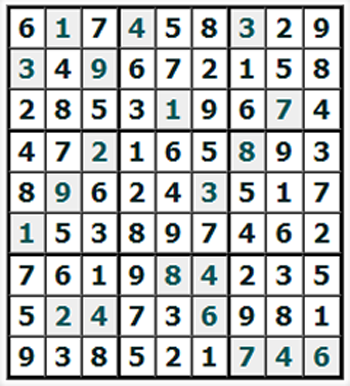 Ответы на онлайн Судоку №860 'Семотилус'