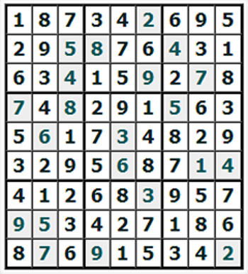 Ответы на онлайн Судоку №870 'Сенегал'