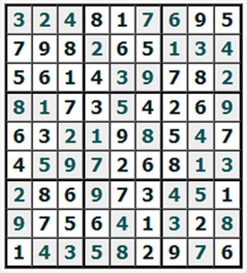 Ответы на онлайн Судоку №878 'Зубатка'