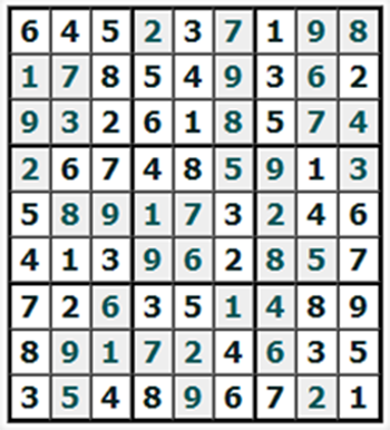 Ответы на онлайн Судоку №908 'Фортуна'