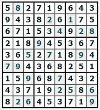 Ответы на онлайн Судоку №920 'Герцог'